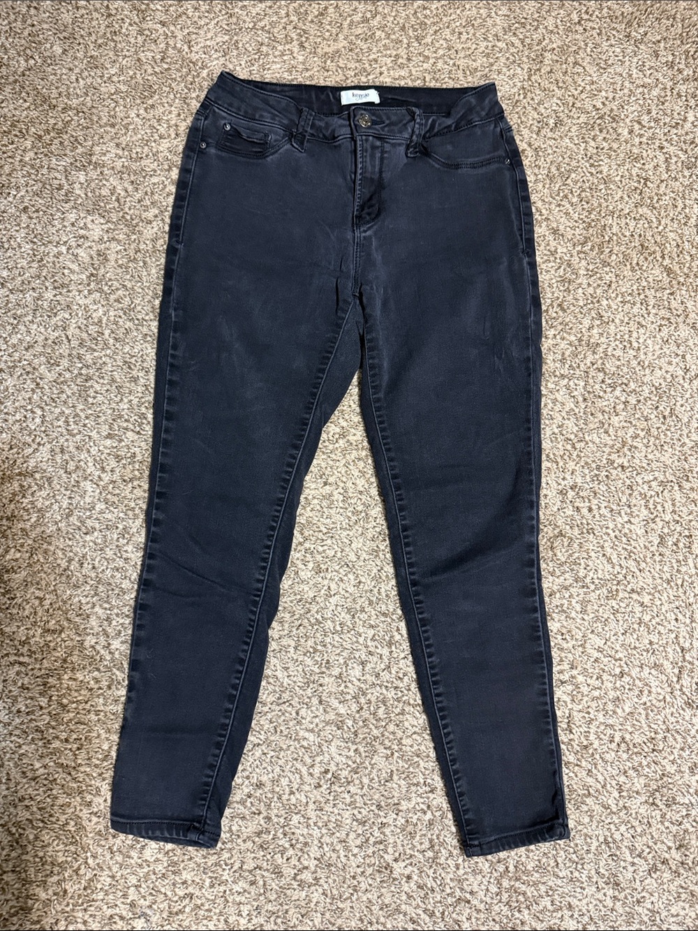 Kensie Dark Black Skinny Jeans